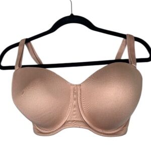 Wacoal Red Carpet Strapless Underwire Bra 34H Nude 854119